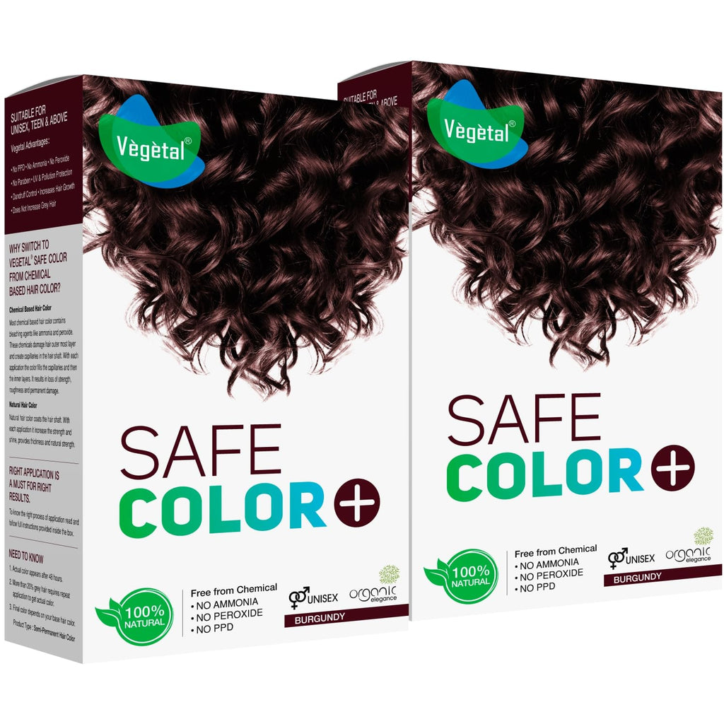 Vegetal Safe Hair Color Organic Soft Black Hair Color 100g Ammonia-Free for Men & Women