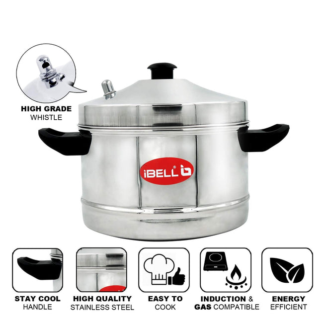 Stainless Steel Idly Cooker With 4 Idly Plates Main Image
