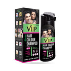 VIP Hair Color Shampoo Black 180ml for Men & Women 100% Grey Coverage