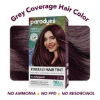 Paradyes Rich Burgundy Hair Color, Permanent, Grey Coverage, No PPD/Ammonia