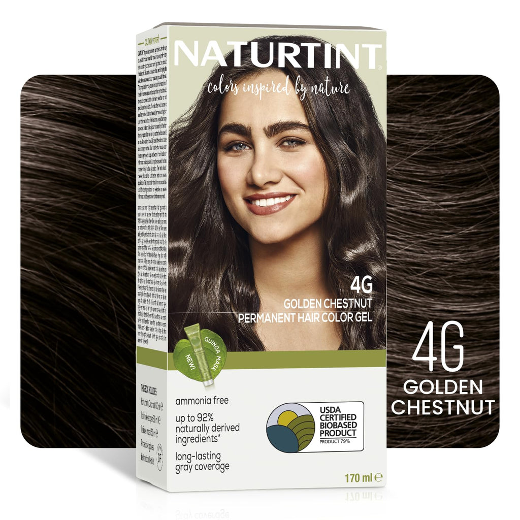 Naturtint 4N Medium Brown Hair Color Gel, Vegan, Ammonia-Free, Grey Coverage