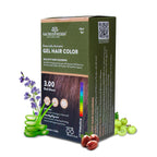 Natural Black Hair Color Gel 180ml Ammonia-Free Organic Long-Lasting