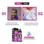 VCare Black Hair Color Shampoo 180ml Ammonia-Free for Men & Women