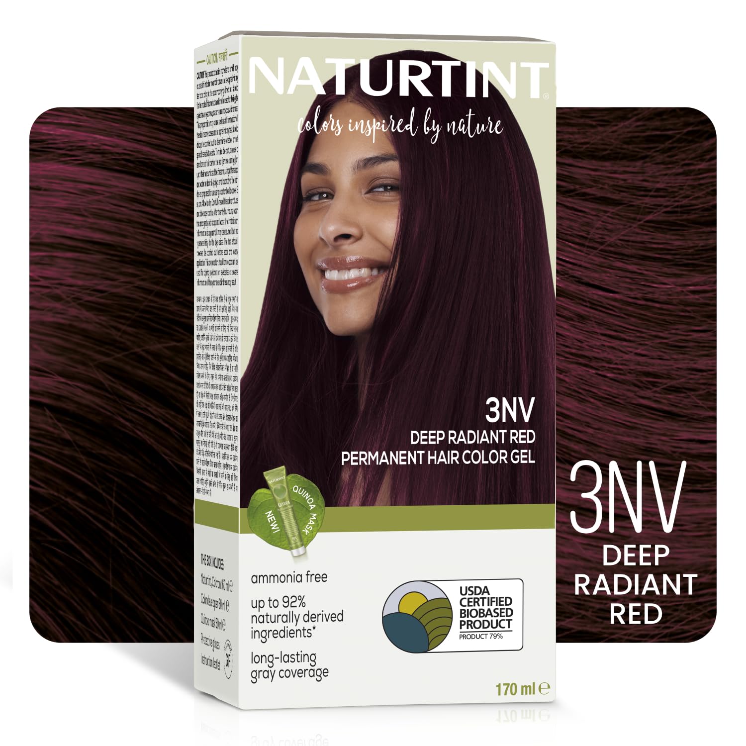 Naturtint 4N Medium Brown Hair Color Gel, Vegan, Ammonia-Free, Grey Coverage