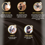 Kokila Natural Black Hair Color Shampoo 400ml No Ammonia Paraben-Free