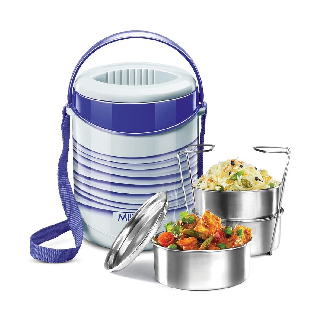 Milton Econa Stainless Steel Lunch Box - 3 Box Insulated Lunch Set