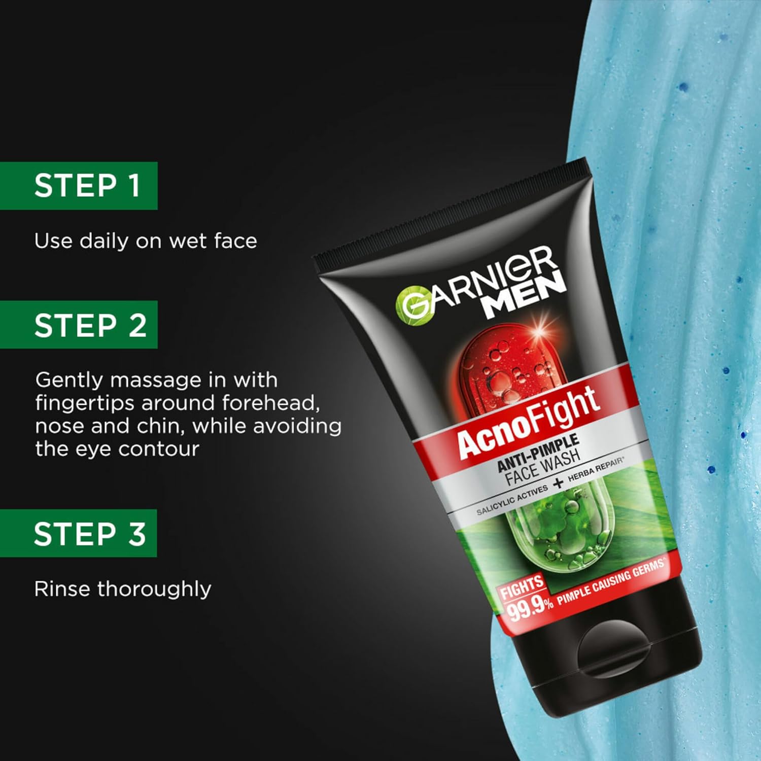 Garnier Men Acno Fight 6-in-1 Anti-Pimple Face wash
