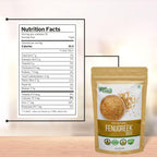 Organic Zing Fenugreek Seeds Also Known As Methi Seeds and Trigonella Foenum-Graecum Vegan | Preservative Free | Resealable Pack