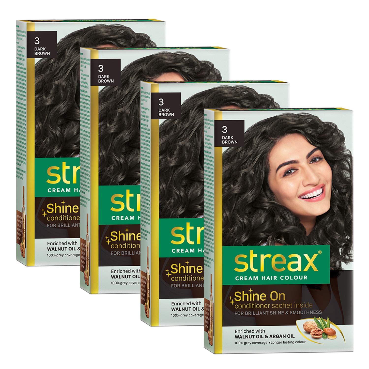 Streax Burgundy Hair Color 3.16 with Argan & Walnut Oil 100% Grey Coverage