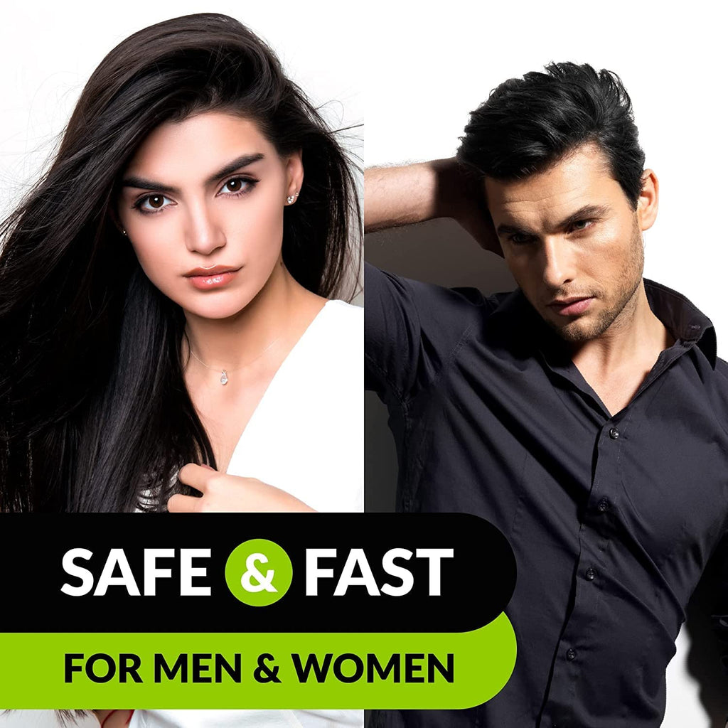 VCare Black Hair Color Shampoo 180ml Ammonia-Free for Men & Women