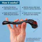 Sotrue Derma Roller For Hair Growth 1 mm with 540 Stainless Steel Needles - Activates Hair Follicles, For Hair Fall & Hair Thickening, Reduces Acne Scars
