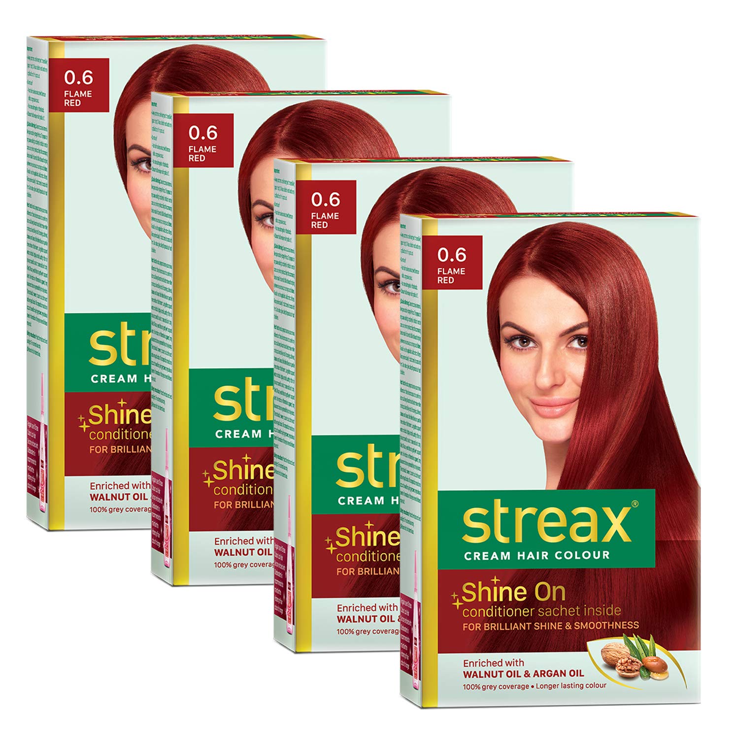 Streax Burgundy Hair Color 3.16 with Argan & Walnut Oil 100% Grey Coverage