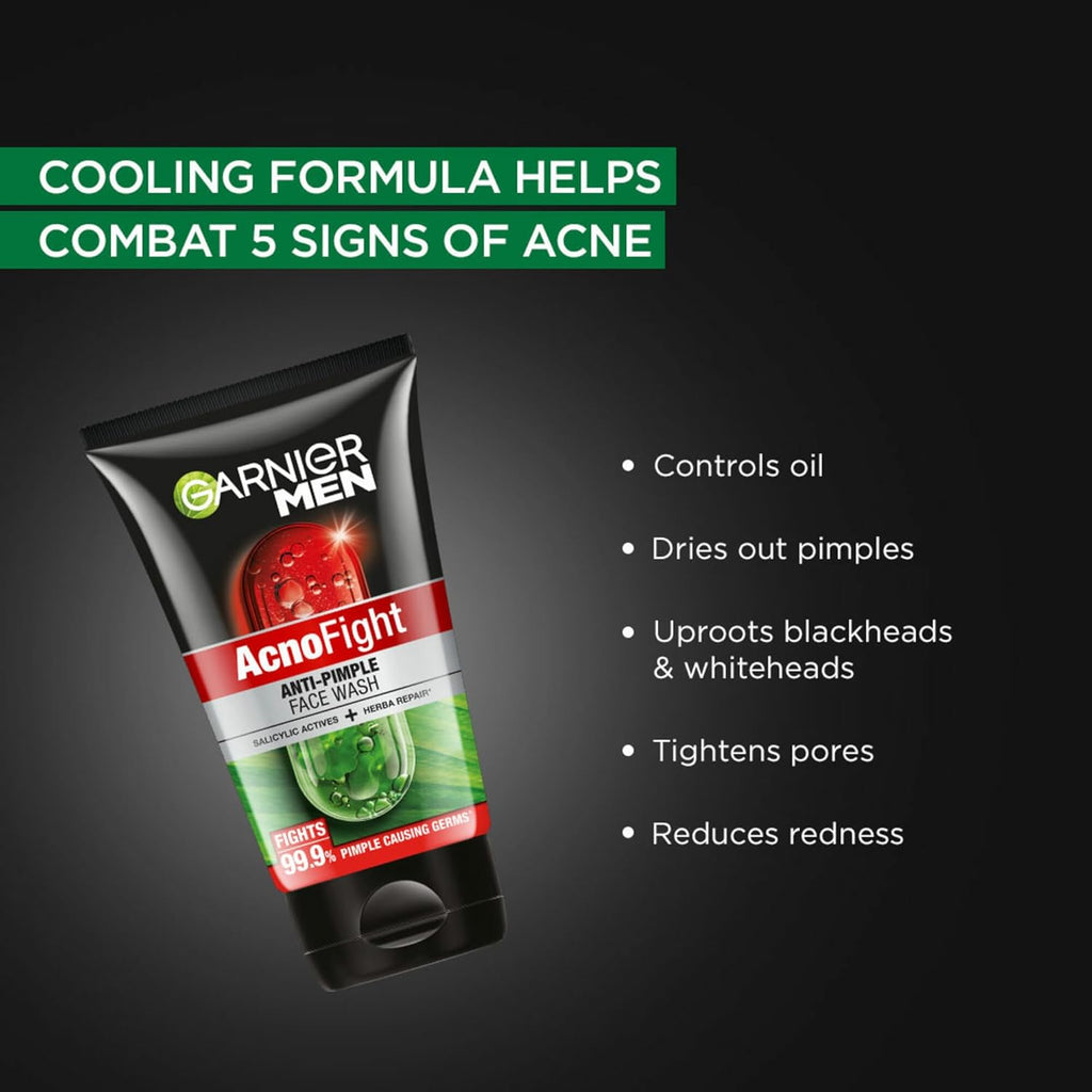 Garnier Men Acno Fight 6-in-1 Anti-Pimple Face wash