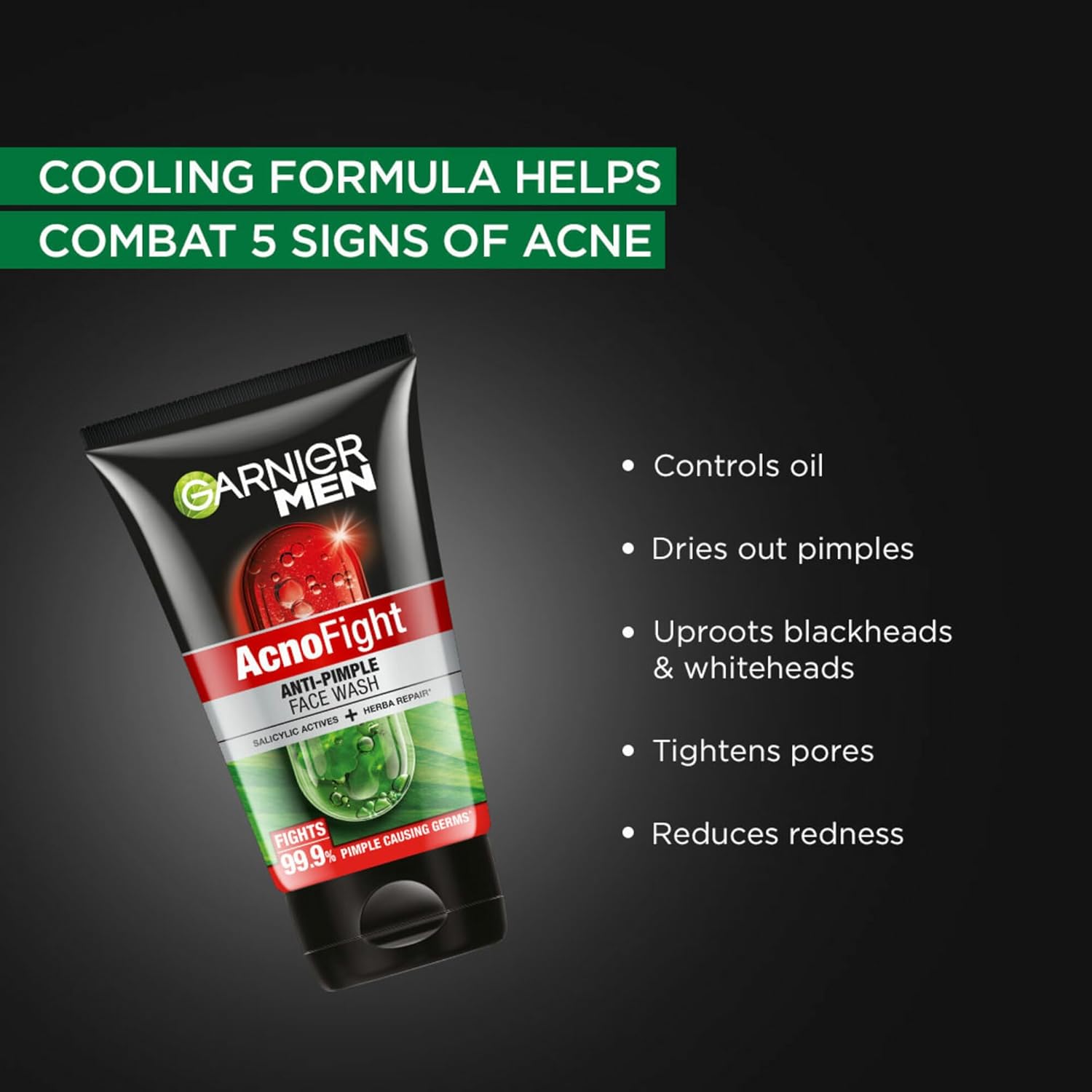 Garnier Men Acno Fight 6-in-1 Anti-Pimple Face wash