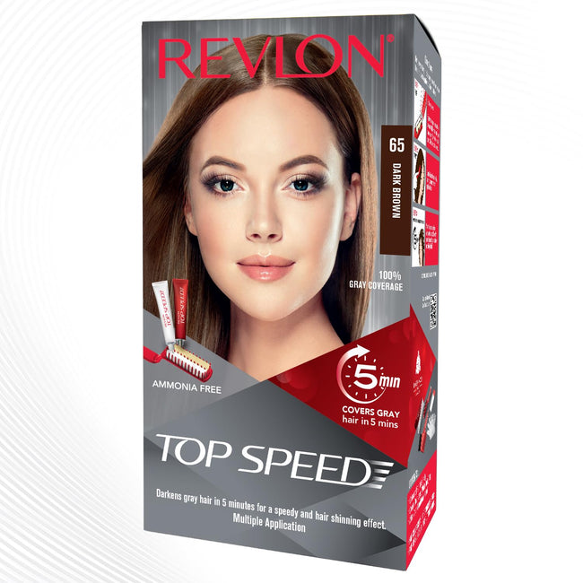 Revlon Top Speed Hair Color, 180g - Deep Mahogany Brown 50 (Pack of 1) Hover Image