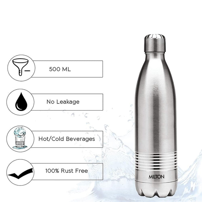 Milton steel Hot & Cold Bottle,500 ml Main Image