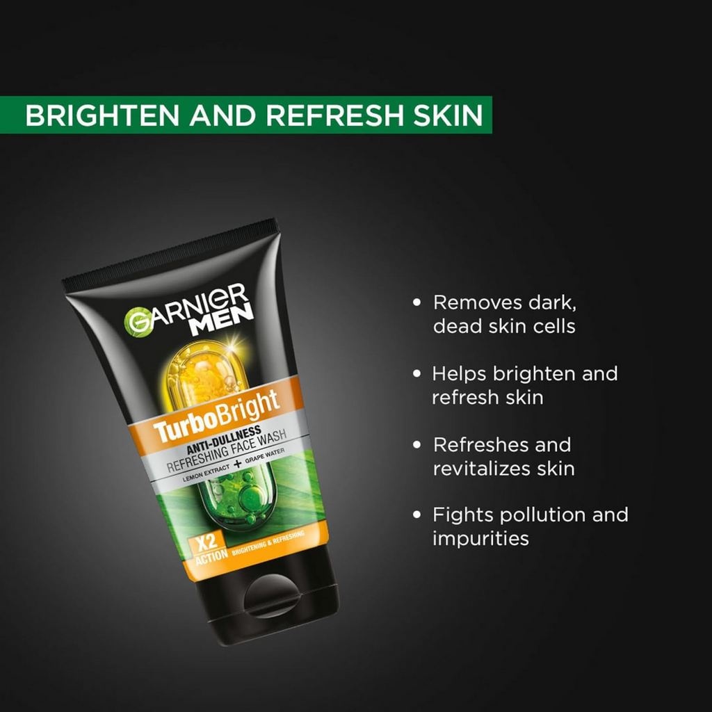 Garnier Men Turbo Bright Brightening Face Wash