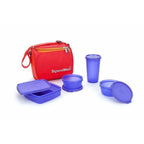 Plastic Lunch Box Set with Bag Set, 5-Pieces