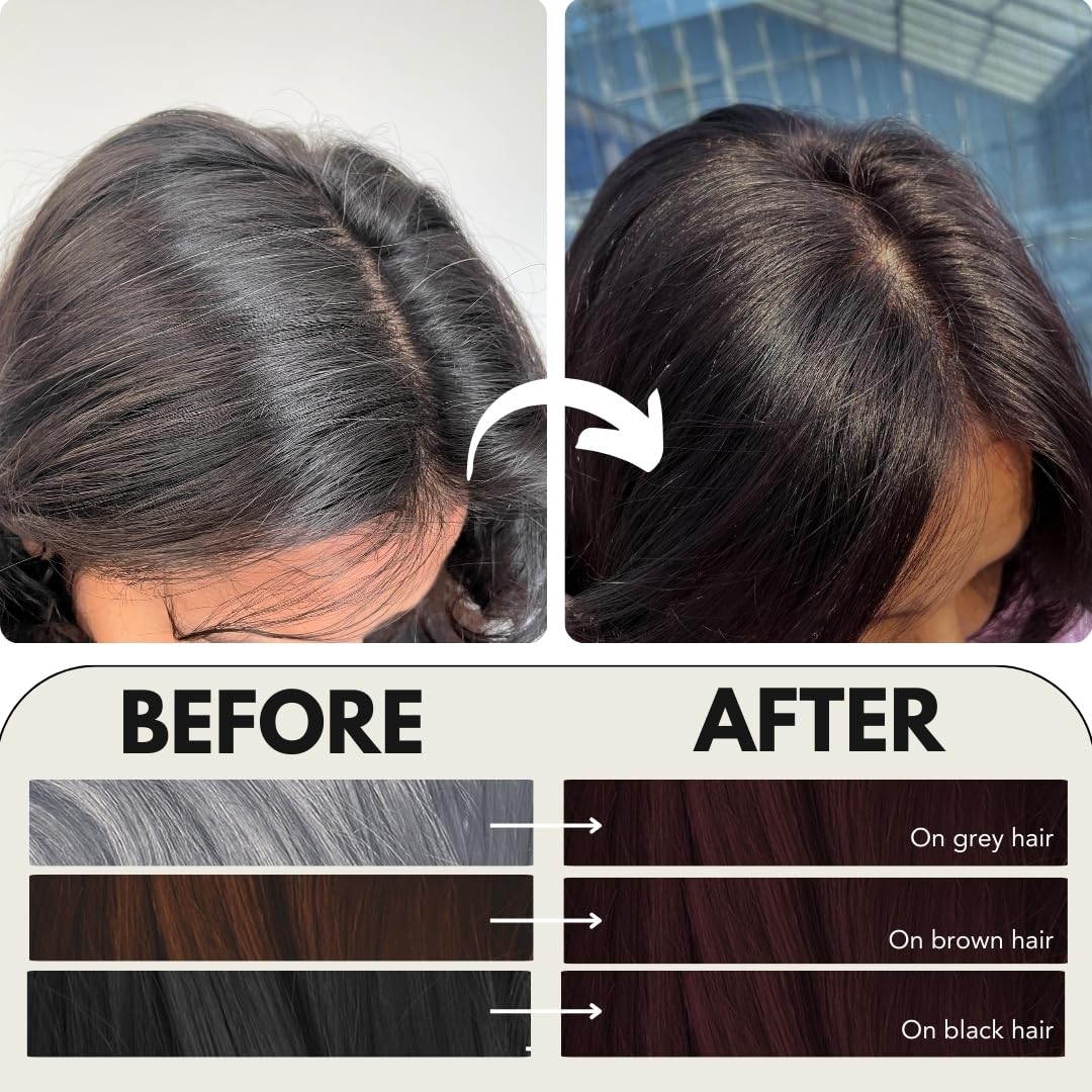 Paradyes Rich Burgundy Hair Color, Permanent, Grey Coverage, No PPD/Ammonia