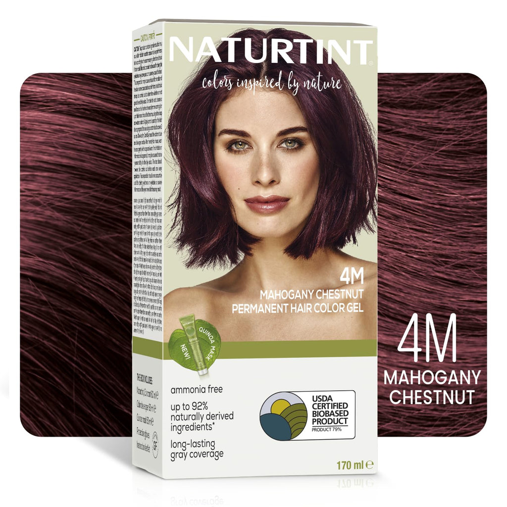 Naturtint 4N Medium Brown Hair Color Gel, Vegan, Ammonia-Free, Grey Coverage