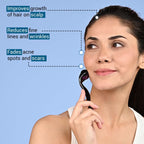 Sotrue Derma Roller For Hair Growth 1 mm with 540 Stainless Steel Needles - Activates Hair Follicles, For Hair Fall & Hair Thickening, Reduces Acne Scars