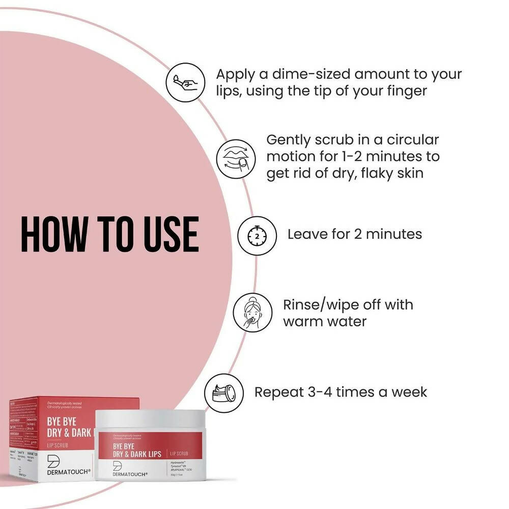 Dermatouch Bye Bye Dry & Dark Lips Lip Scrub