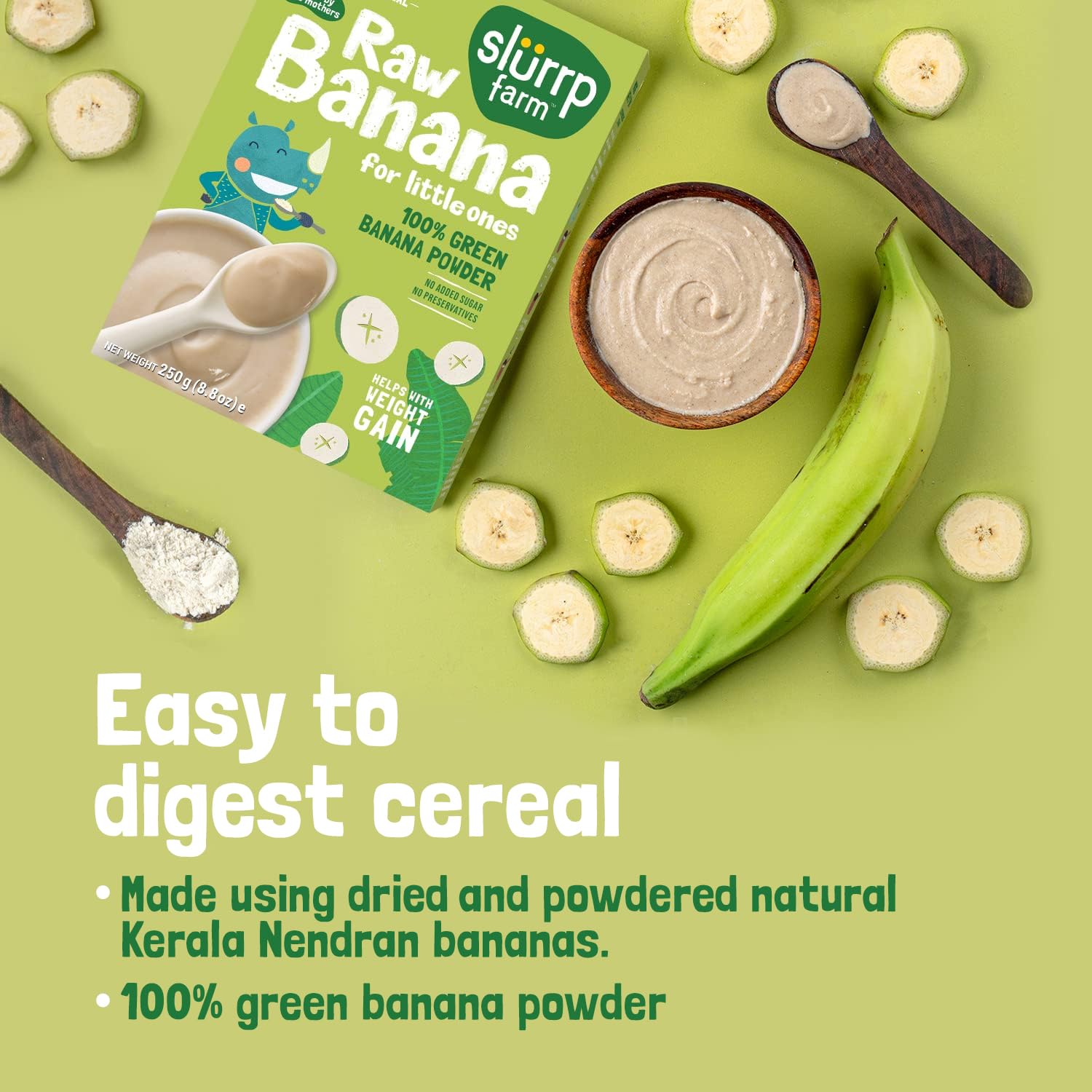 Slurrp Farm Raw Banana Powder Cereal from Kerala For Little Ones