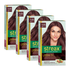 Streax Burgundy Hair Color 3.16 with Argan & Walnut Oil 100% Grey Coverage