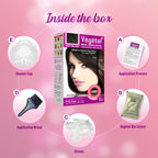 Vegetal Bio Soft Black Hair Color 150g Ammonia-Free Organic Kit