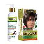 Indus Valley Natural Gel Hair Color Medium Brown 220ml Ammonia-Free