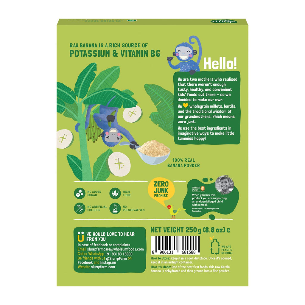 Slurrp Farm Raw Banana Powder Cereal from Kerala For Little Ones