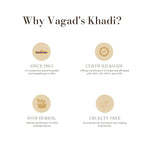 Vagad's Khadi Herbal Black Mehndi with Neem for Lasting Hair Color 2x100g