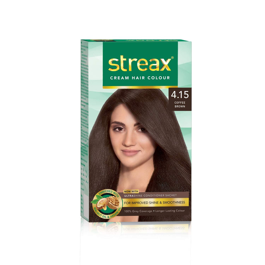 Streax Burgundy Hair Color 3.16 with Argan & Walnut Oil 100% Grey Coverage