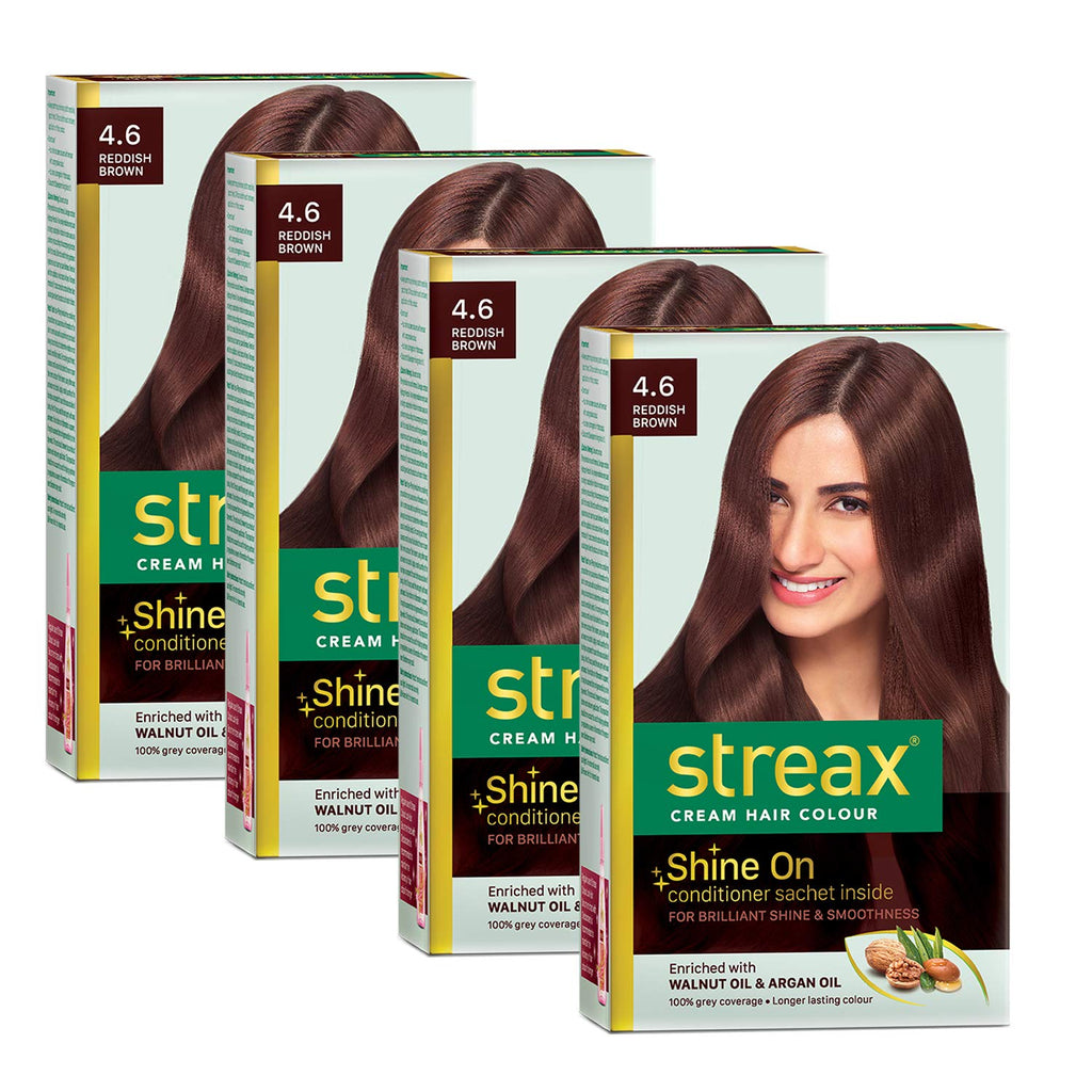 Streax Burgundy Hair Color 3.16 with Argan & Walnut Oil 100% Grey Coverage