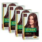 Streax Burgundy Hair Color 3.16 with Argan & Walnut Oil 100% Grey Coverage