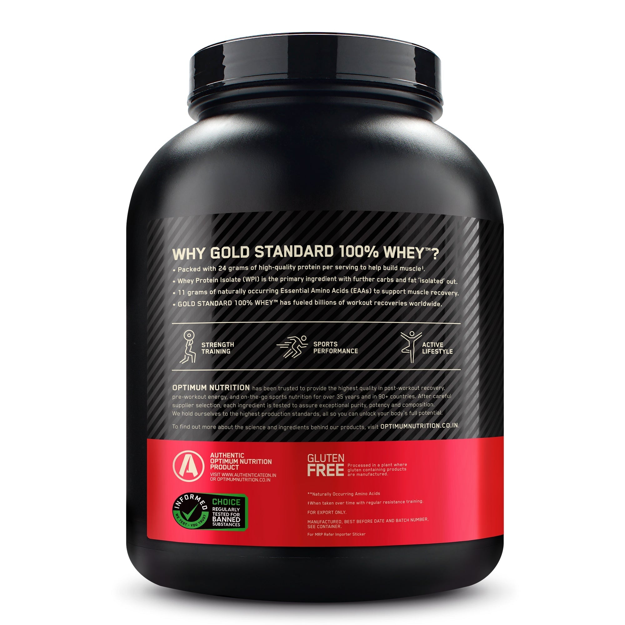 Optimum Nutrition Gold Standard 100% Whey Protein Powder (Cookies & Cream)-2.27 kg