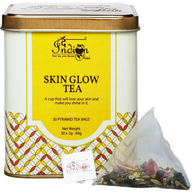 The Indian Chai – Skin Glow Tea 30 Pyramid Tea Bags Hover Image