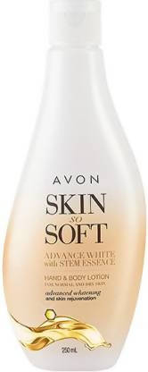 Avon Skin So Soft Advance White With Stem Essence Hand & Body Lotion Hover Image