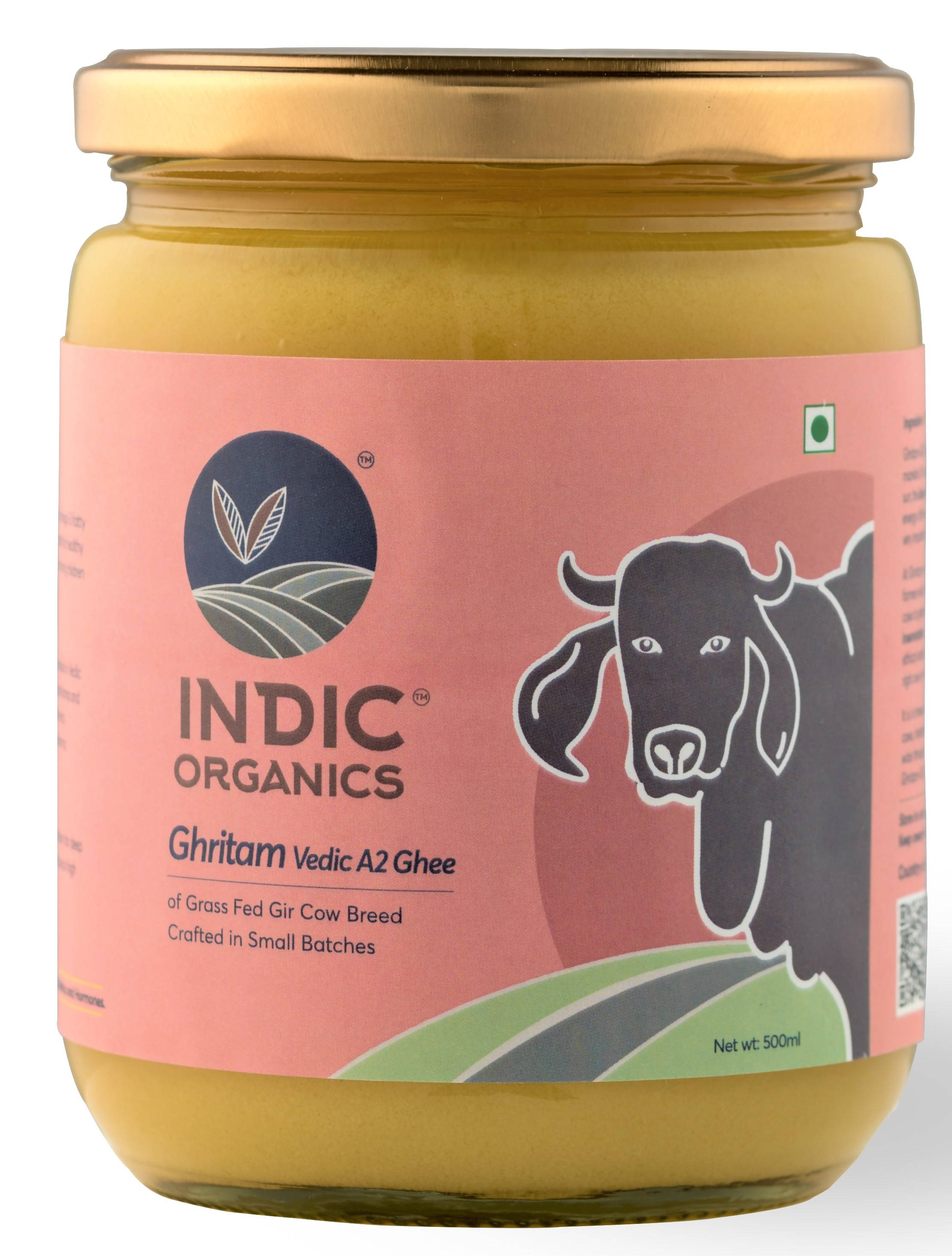 Indic Organics Gir Cow's A2 Ghee | Desi Gir Cow Ghee | Premium and Organic Desi Ghee
