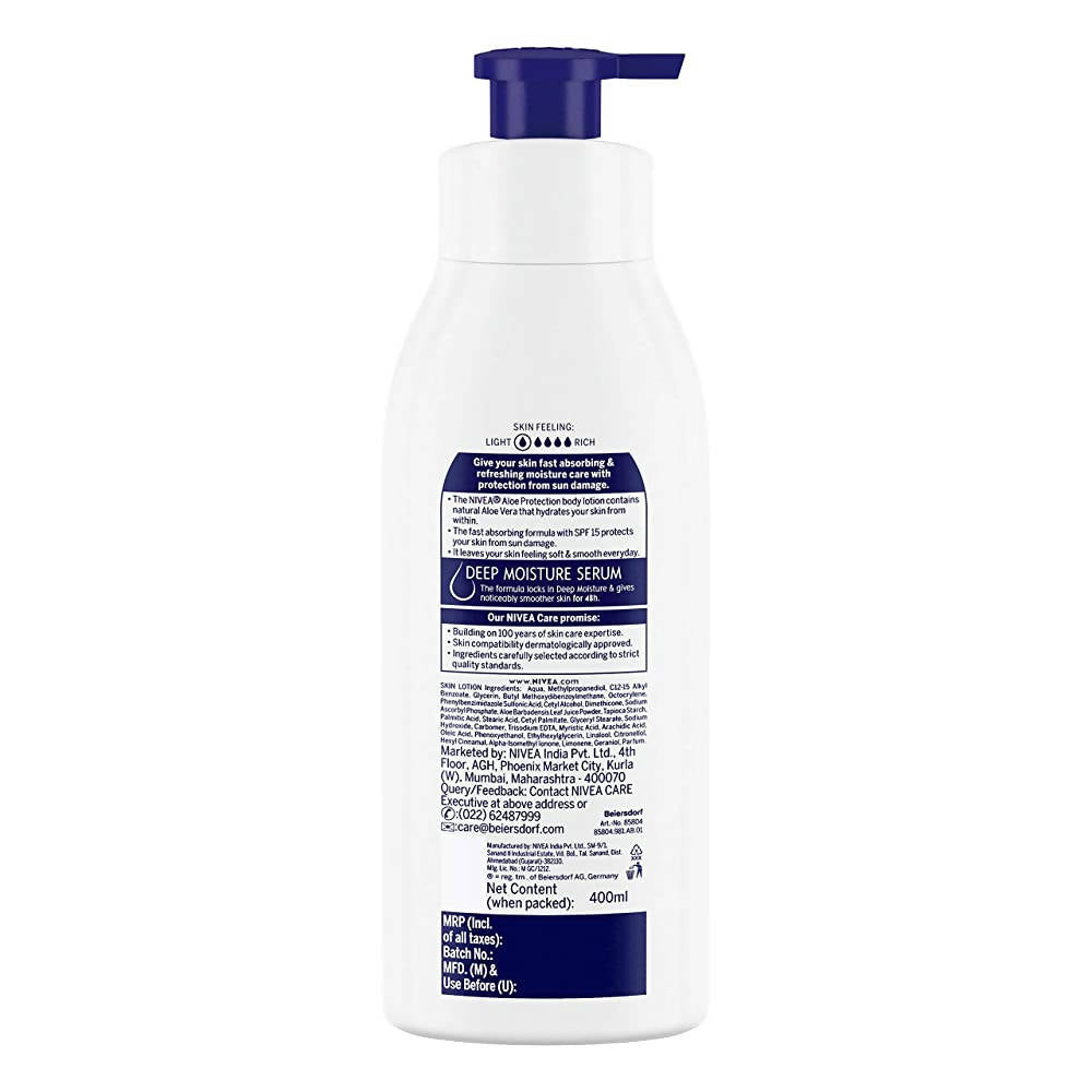 Nivea Aloe Protection SPF 15 Body Lotion
