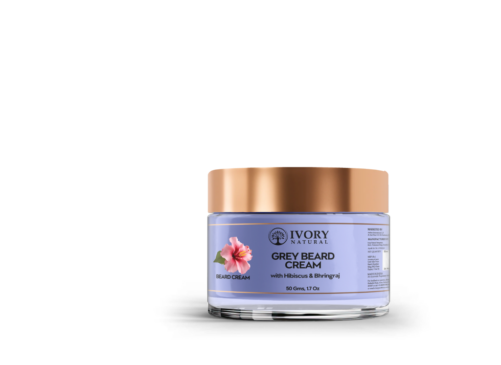 Ivory Natural Greys Beard Cream Restores Your Beard's Natural Color