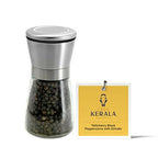 LocoKerala Tellicherry Black Peppercorns with Grinder
