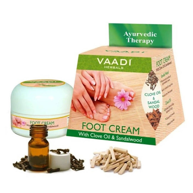 Vaadi Herbals Foot Cream With Clove Oil & Sandalwood Hover Image
