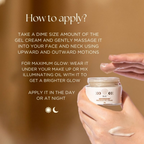 BiE Moongleam Precious Gel Cream+Primer With Gold, Silver & Diamond Dust