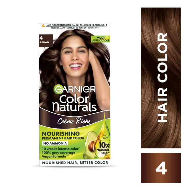 Garnier Color Naturals Crème Riche Hair Color - 4 Brown Main Image