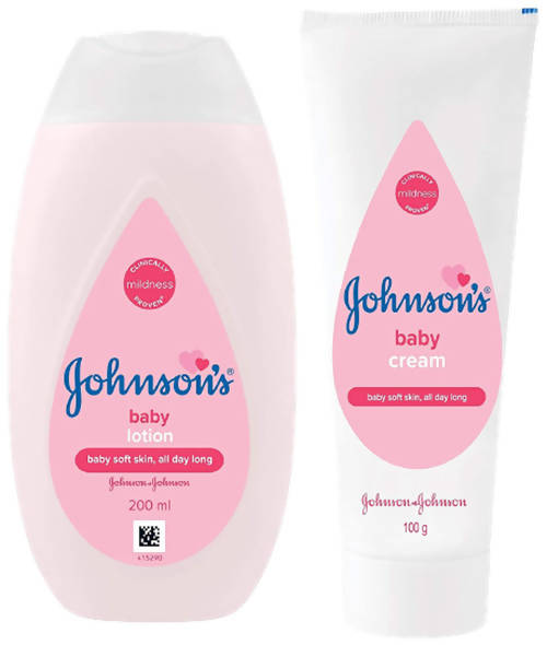 Johnson's Baby Lotion And Baby Cream Combo Hover Image