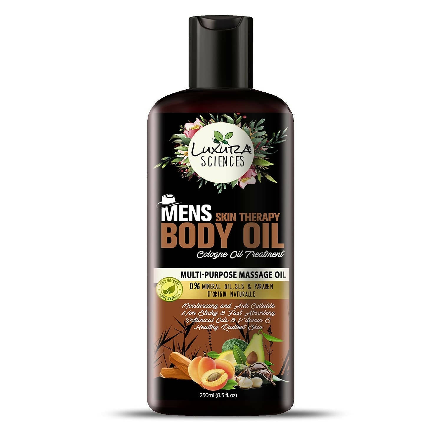 Luxura Sciences Organic Cologne Body Oil For Men