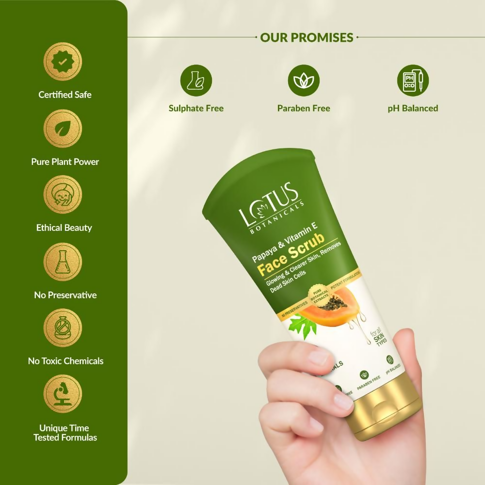 Lotus Botanicals Papaya & Vitamin E Face Scrub