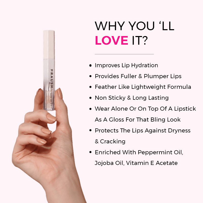 Praush Beauty Pout Cushion Luxe Lip Oil - Satin Shimmery