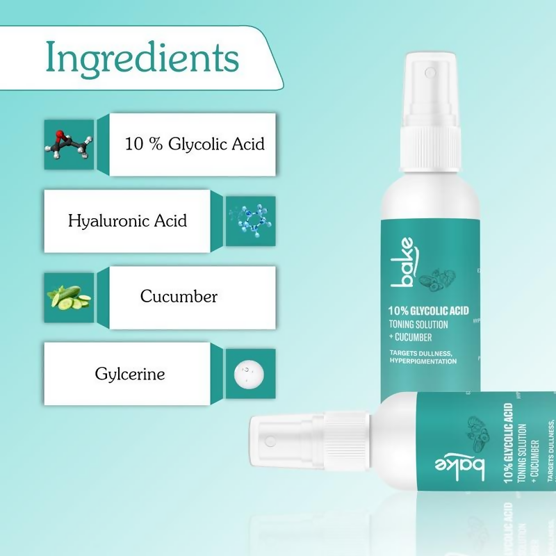 Bake 10% Glycolic Acid Toner For Pigmentation & Dark Spots
